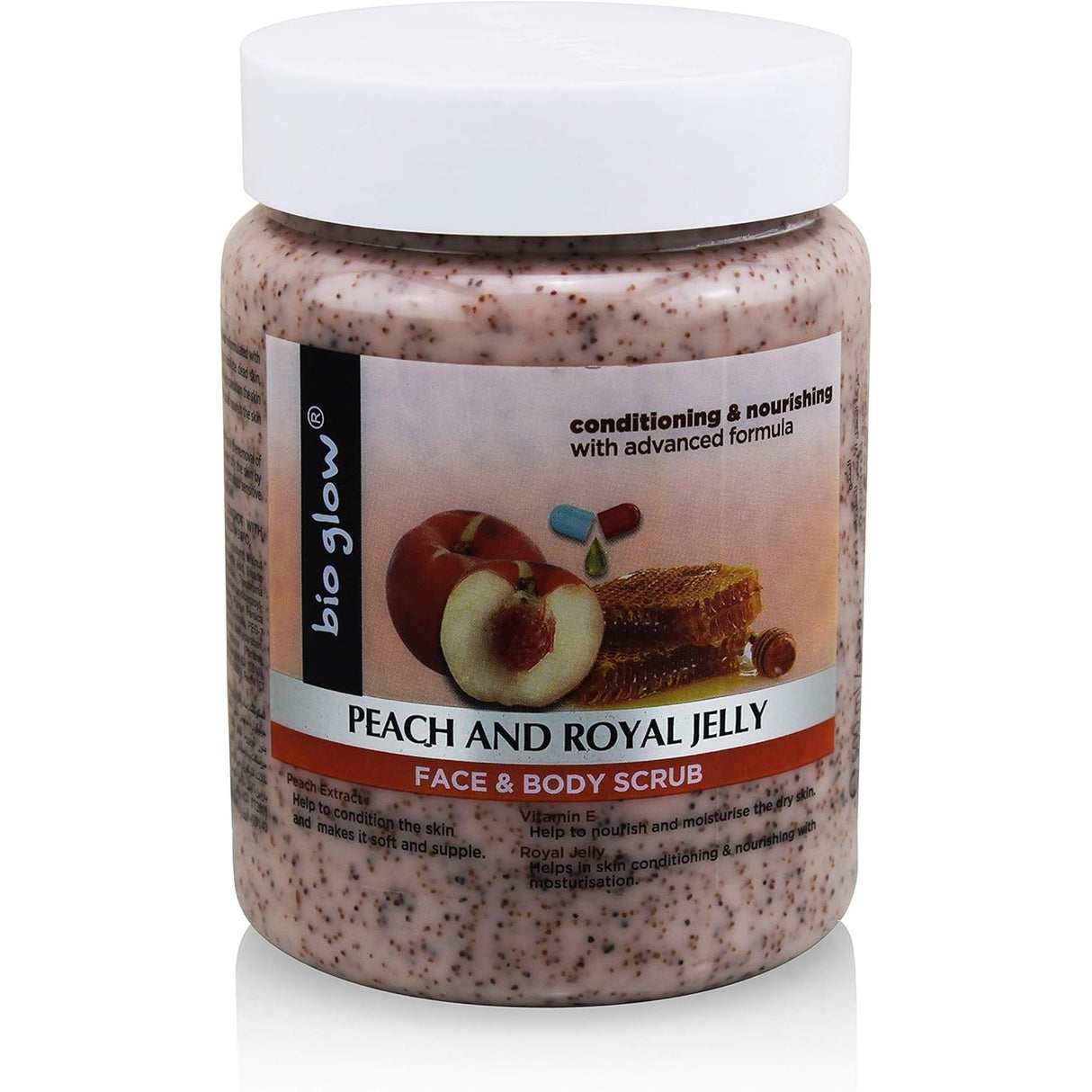 Scion Bio Glow Face & Body Scrub Peach & Royal 500ml