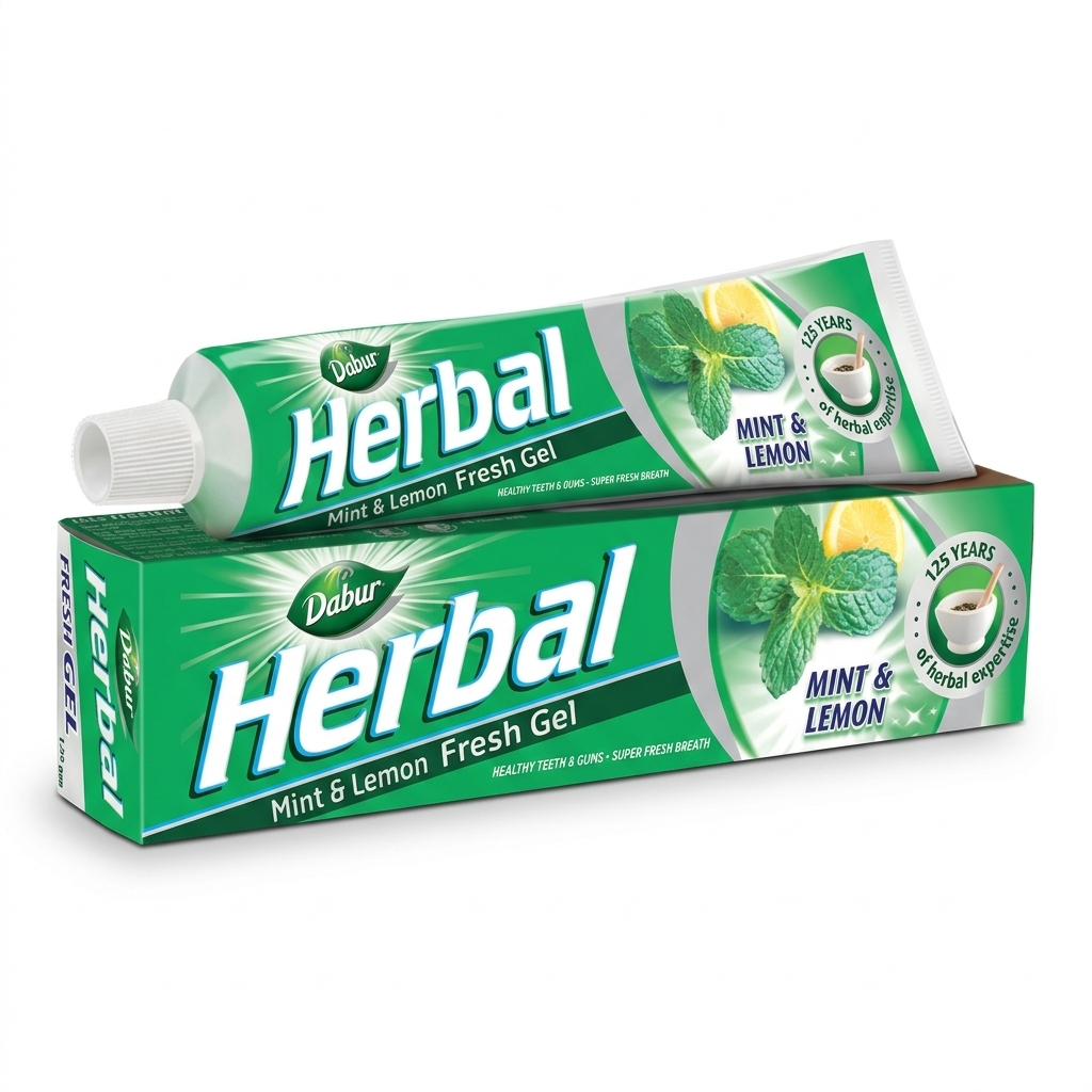 Dabur Herbal Mint & Lemon Toothpaste 150g