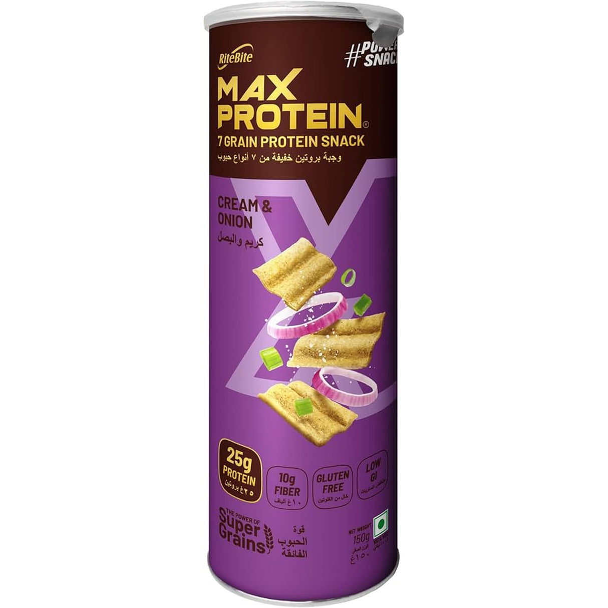 Max Protein Cream & Onion Namkeen 150g