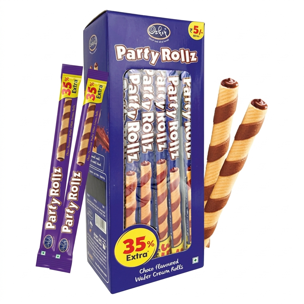 Oshon Party Rollz Chocolate 450g