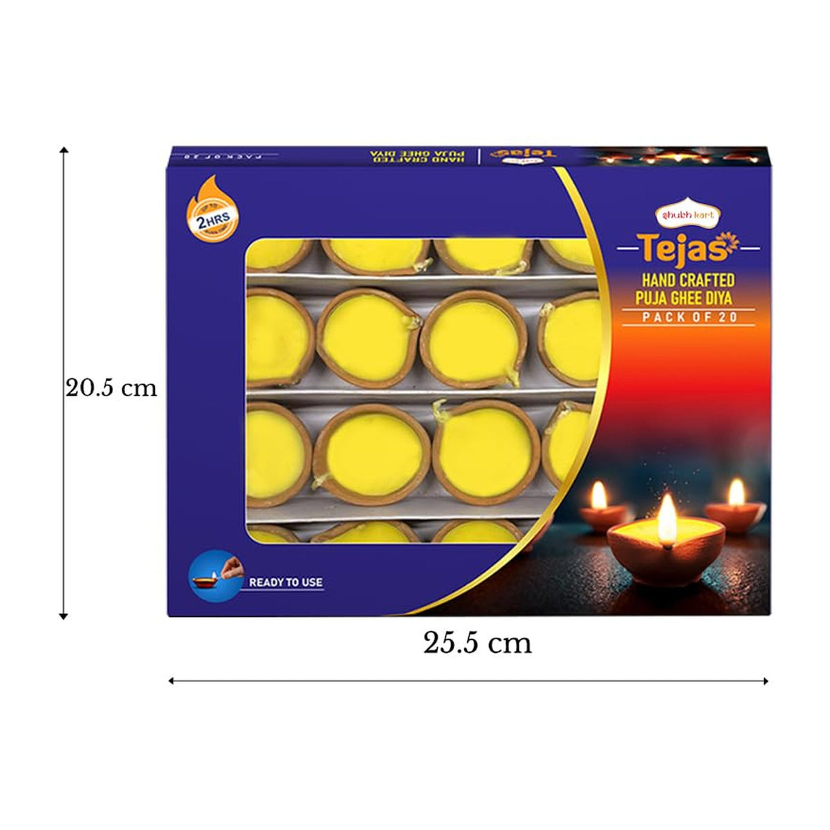 Tejas Ghee Diya Small x20
