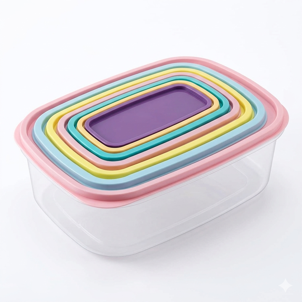 Rapid Plastic Rectangular Storage Container Set