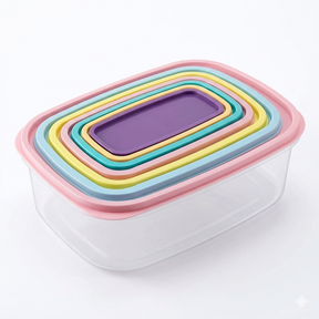 Rapid Plastic Rectangular Storage Container Set