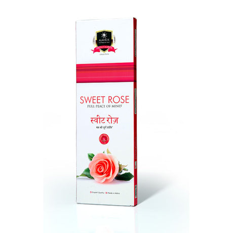 Alaukik Sweet Rose Incense Sticks 90g