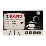 Rapid Whiteboard Marker Black X 12
