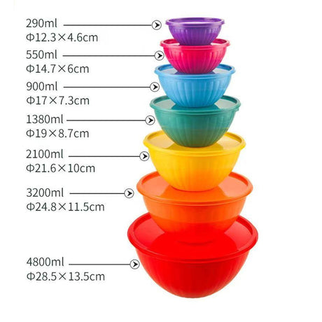 Rapid Plastic Round Storage Container Set