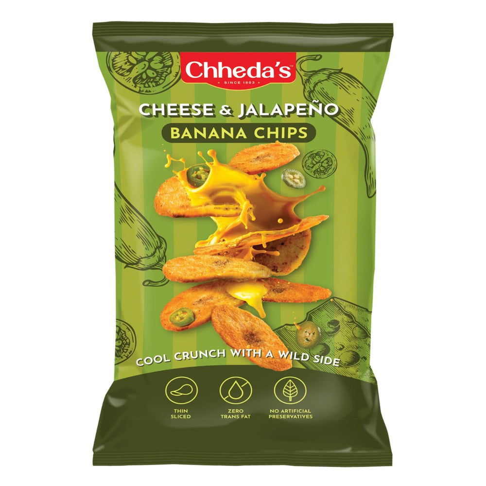 Chheda's Cheese Jalapeno Banana Chips 90g