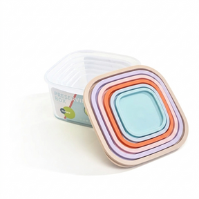 Rapid Plastic Square Storage Container Set