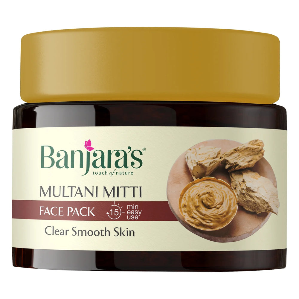 Banjara Multani Mitti Face Pack Jar 100g