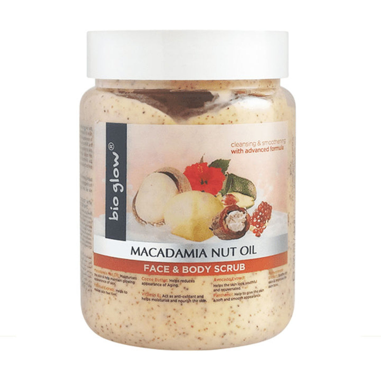 Scion Bio Glow Face & Body Scrub Macadamia Nut Oil 500ml