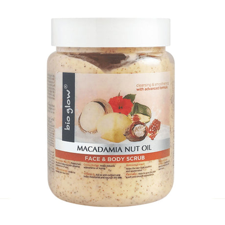 Scion Bio Glow Face & Body Scrub Macadamia Nut Oil 500ml