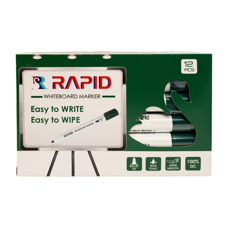 Rapid Whiteboard Marker Green X 12