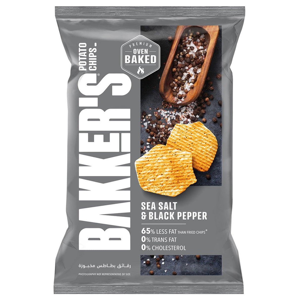 Bakker's Chips 120 G Sea Salt & Black Pepper