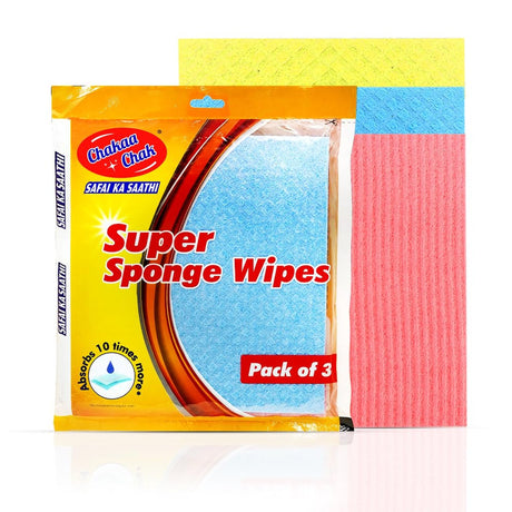 Pittie Chakaachak Super Sponge Wipes x3