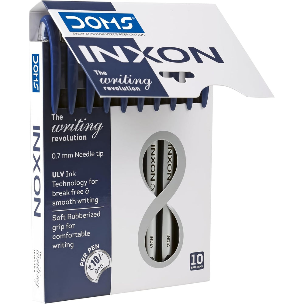 Doms Inxon Ball Pen 0.7mm X 10 Blue