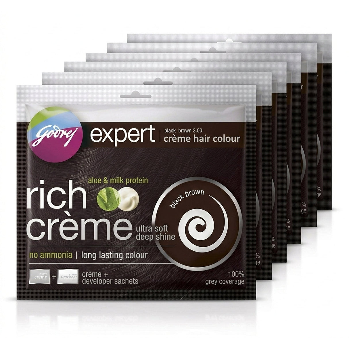 Godrej Expert Rich Cream Hair Colour Black Brown Multi-Pack