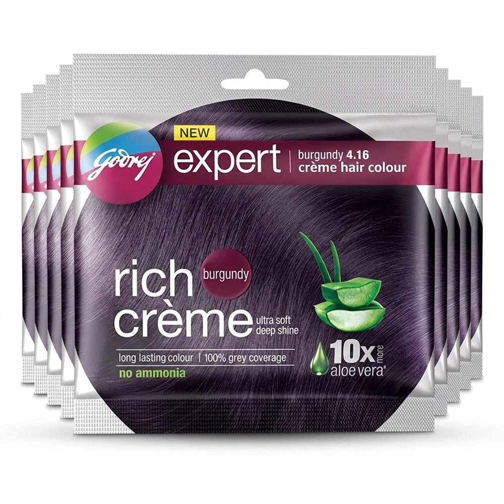 Godrej Expert Rich Cream Hair Colour Burgundy Multi-Pack