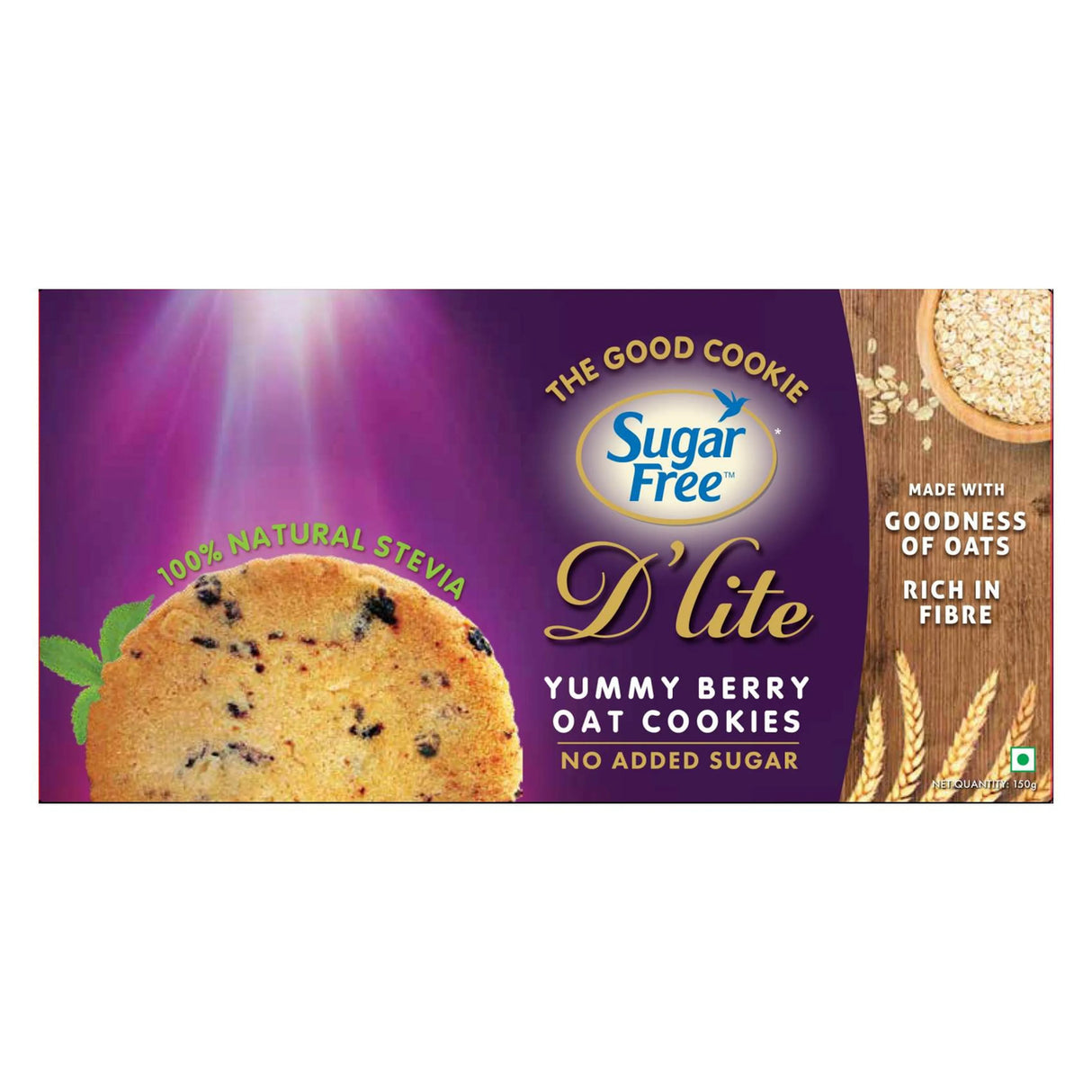 SUGAR FREE D'LITE COOKIES 150 YUMMY BERRY