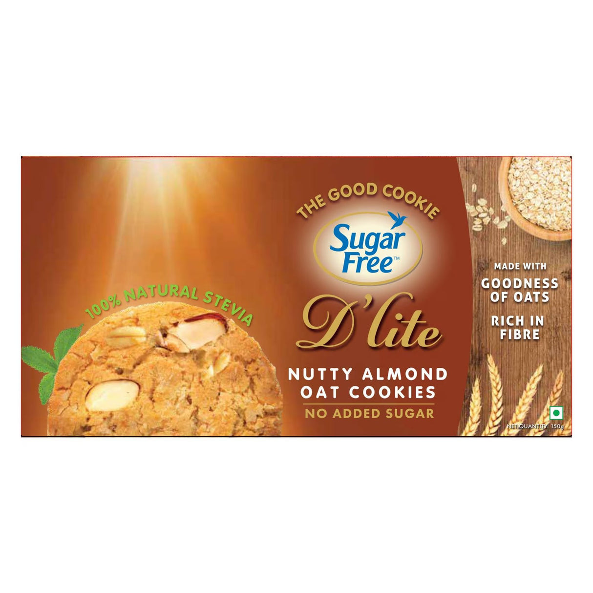Sugar Free D'Lite Nutty Almond Cookies 150g