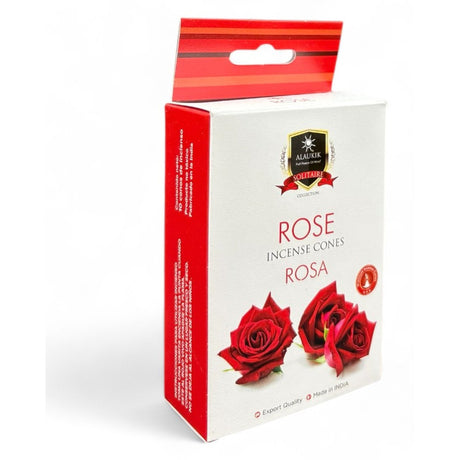 Alaukik Sweet Rose Incense Cones 10pc