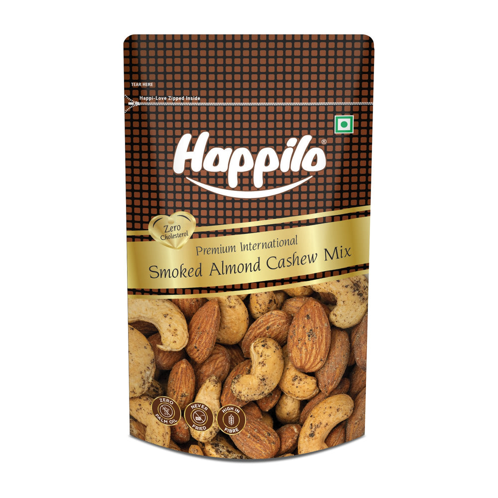 Happilo Premium Smoked Almond Cashew Mix 45g
