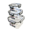 Rapid Plastic Square Container Set of 3