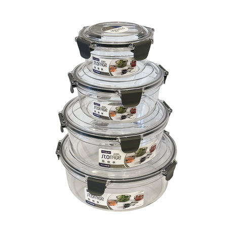 Rapid Plastic Round Container Set of 4