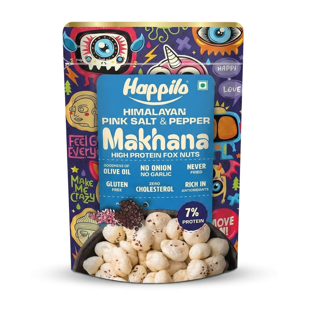 Happilo Makhana Himalayan Salt & Pepper 55g