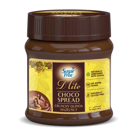 Sugar Free D'Lite Choco Spread Hazelnut 300 G Crunchy Quinoa