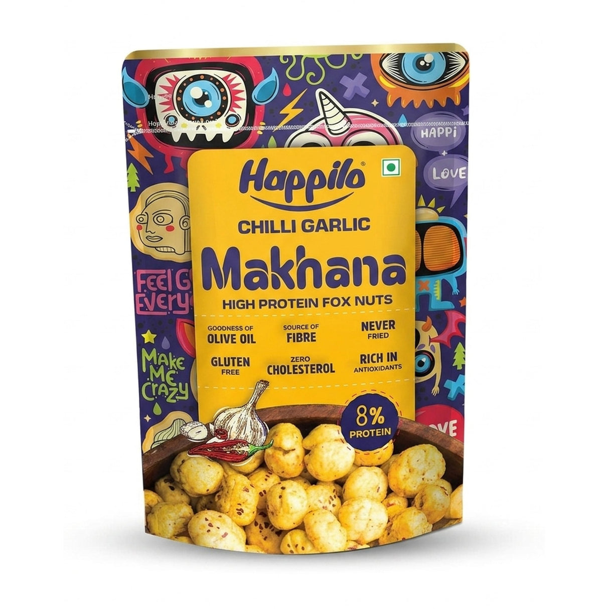 Happilo Makhana Chilli Garlic 55g