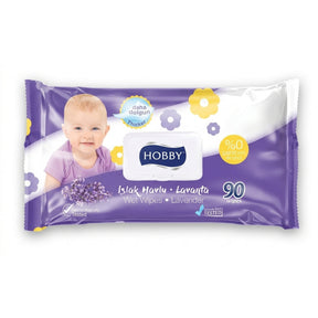 HOBBY BABY WIPES 90 LAVENDER