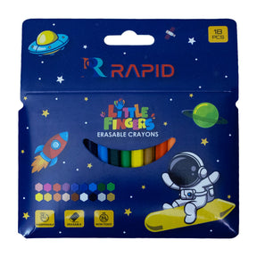 Rapid Erasable Crayons X 18