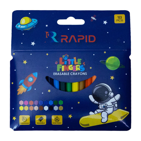 Rapid Erasable Crayons X 18