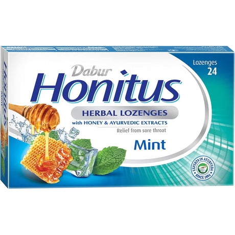 Dabur Honitus Herbal Lozenges X 24 Mint