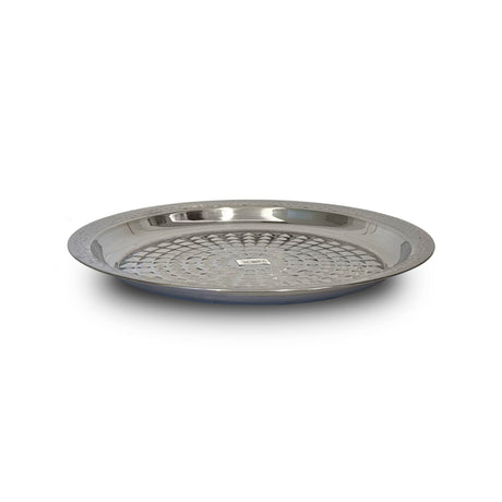 Rapid Stainless Steel Round Plate Embossed 45cm