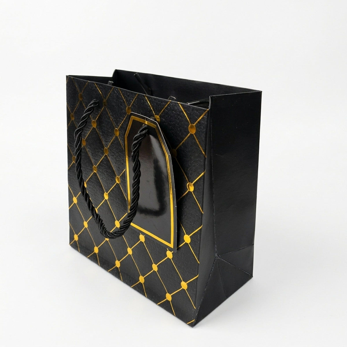 Rapid Embossed Paper Gift Bag Small - Black