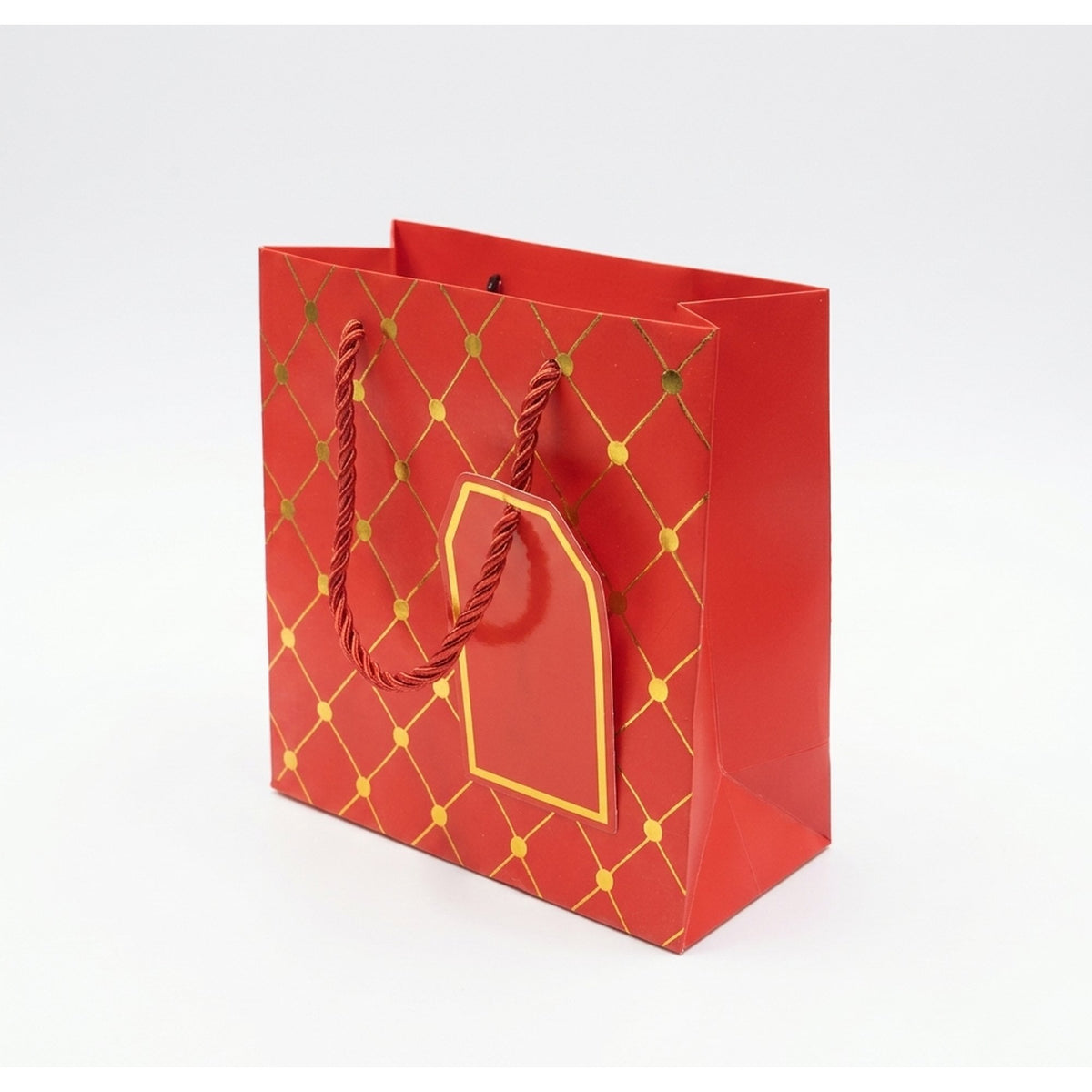 Rapid Embossed Paper Gift Bag Small - Red