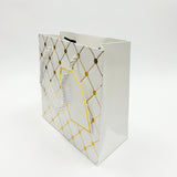 Rapid Embossed Paper Gift Bag Small - White