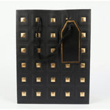 Rapid Embossed Paper Gift Bag Medium Black & Gold - front