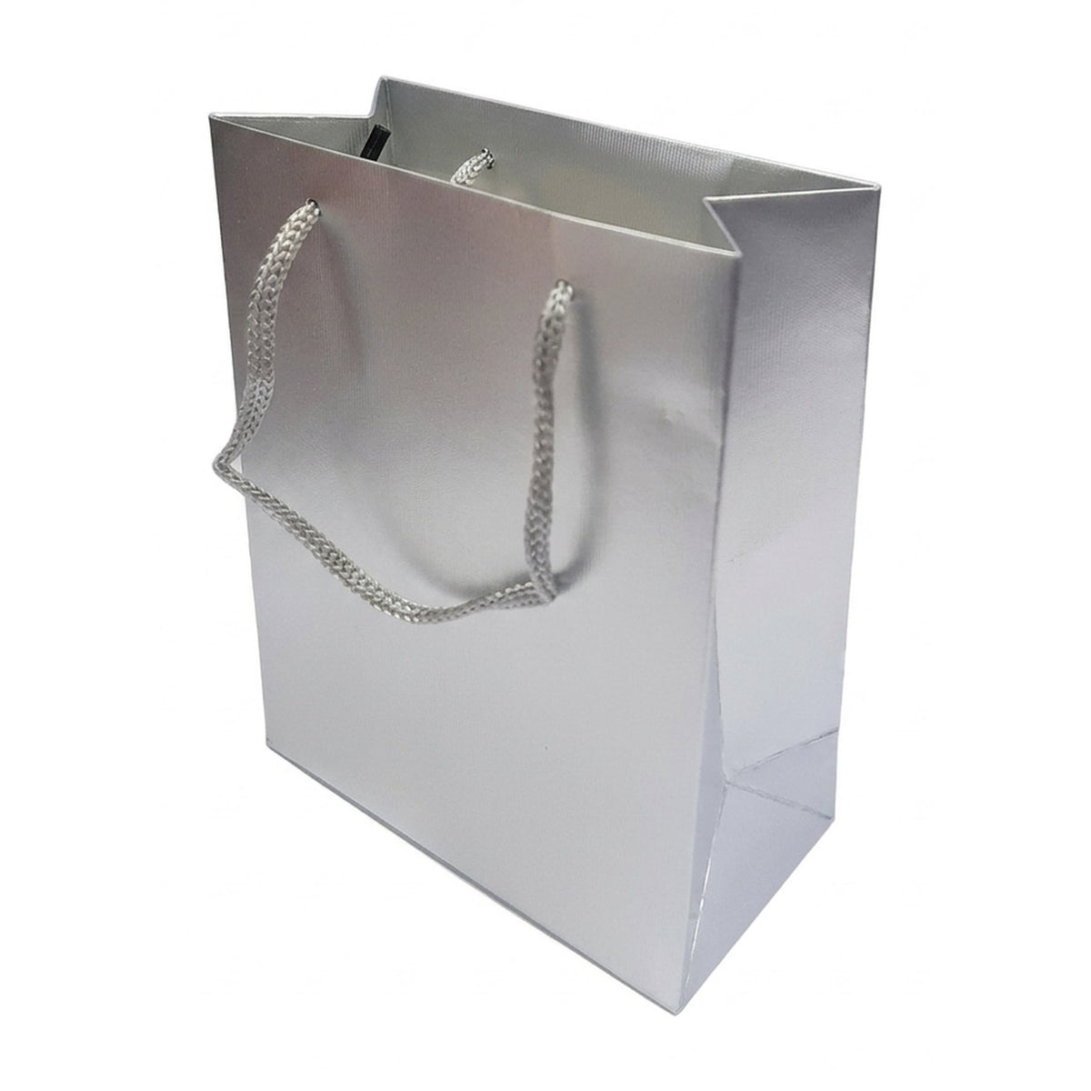 Rapid Paper Gift Bag with Handle - Silver, side